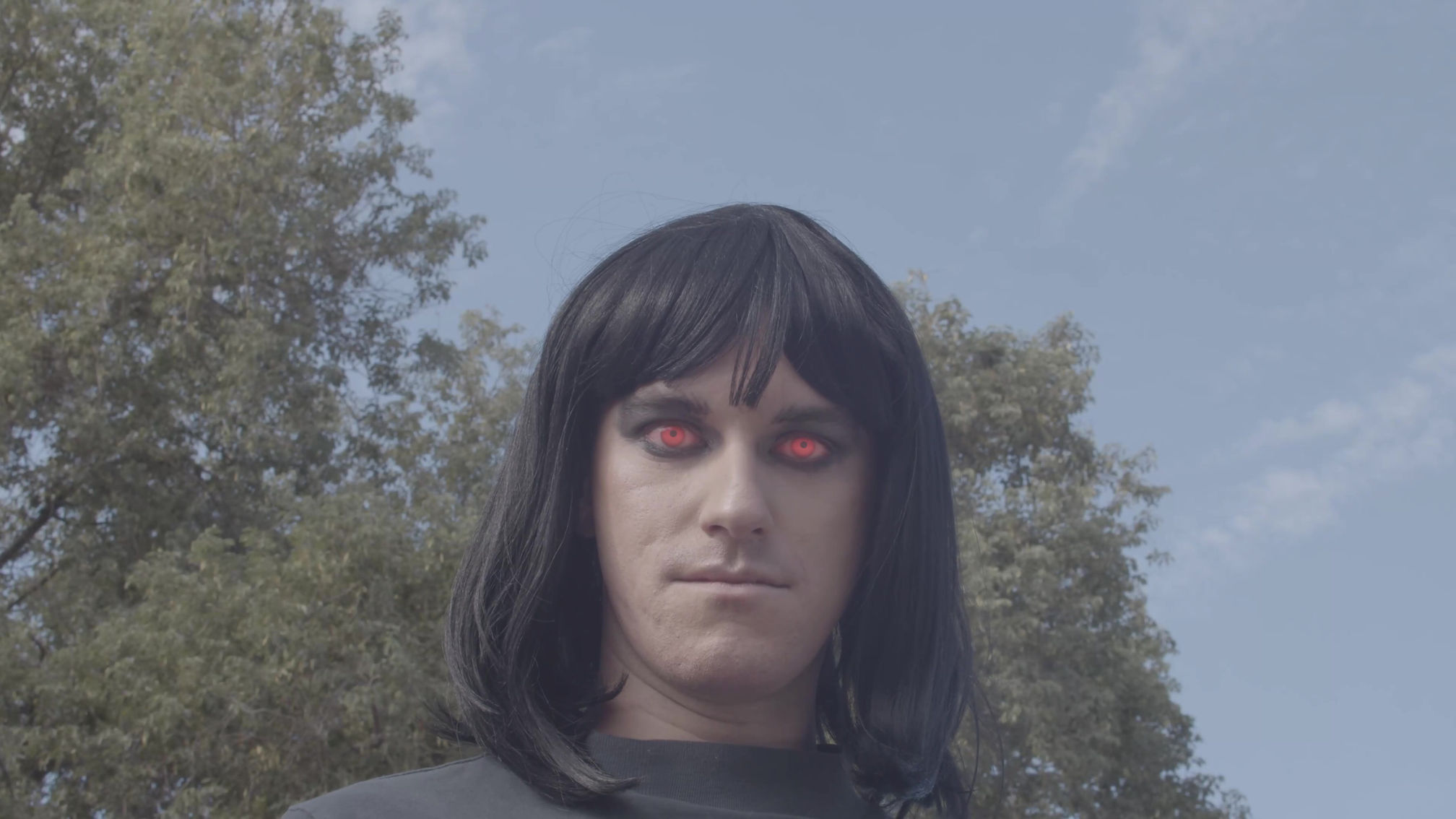 Eye glow and mic cover up